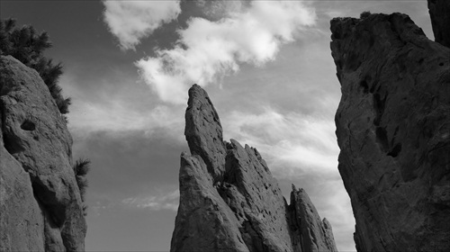 Garden of the Gods - Black and White 08