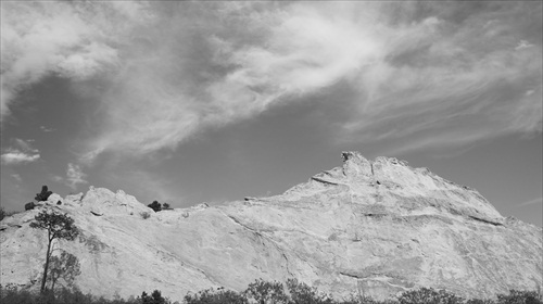 Garden of the Gods - Black and White 09