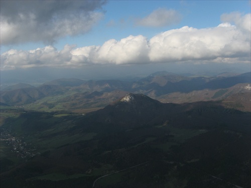 pohľad paraglajdera