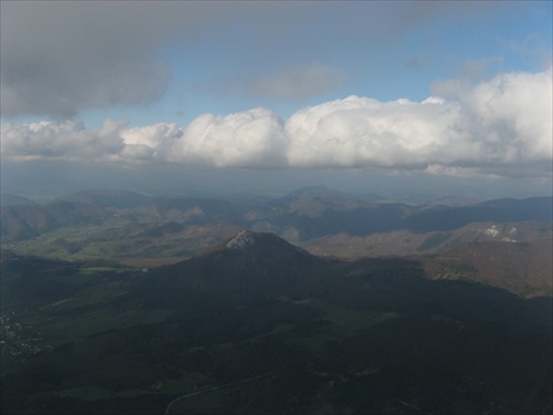 pohľad paraglajdera