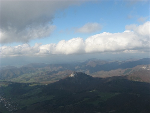 pohľad paraglajdera